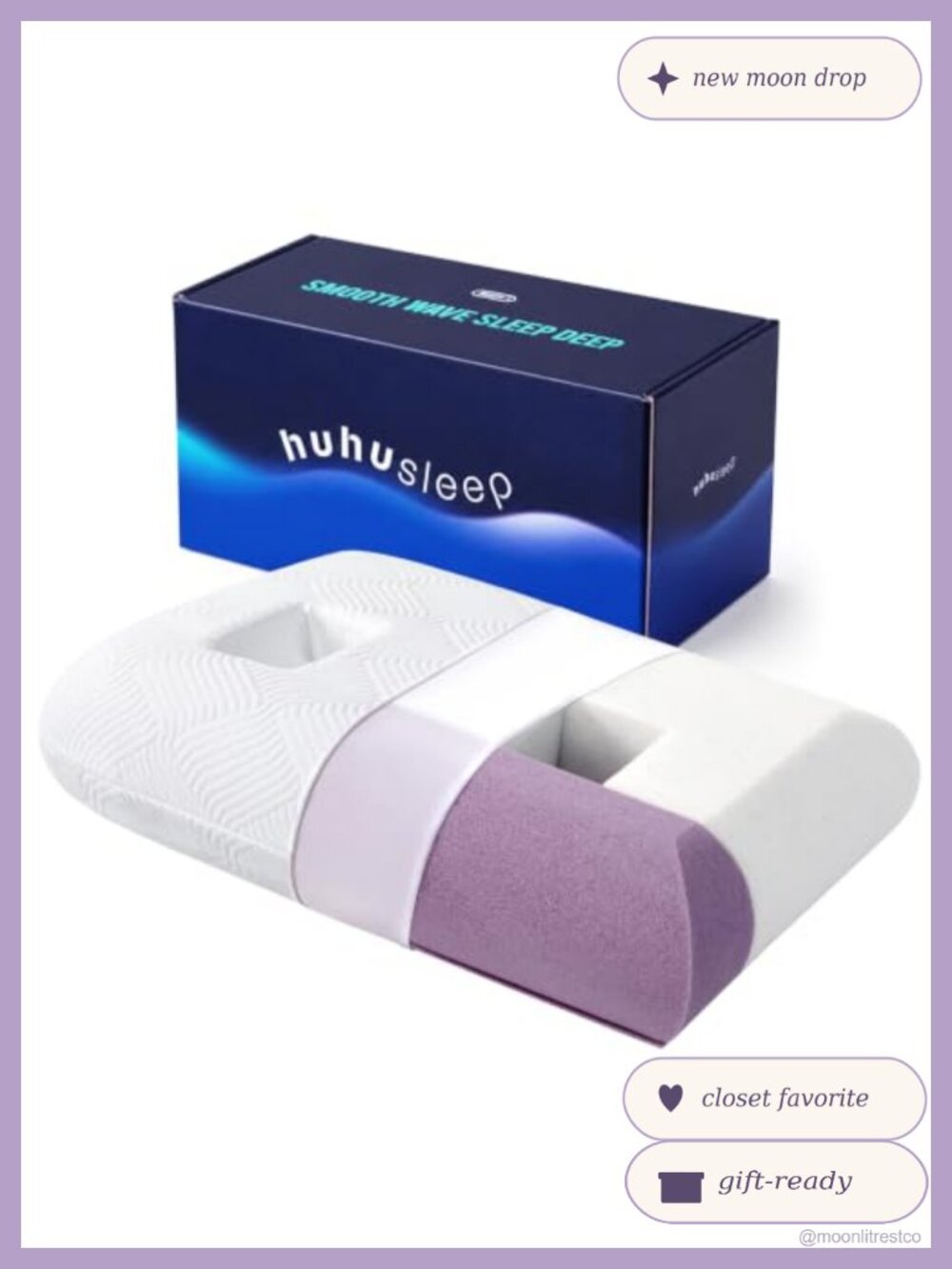 Ear Piercing Pillow Side Sleepers Dual Holes Adjustable Memory Foam